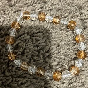 Elegant Gold and Silver Beaded Bracelet